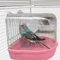 Baño De Pájaro Casa De Baño Para Periquitos Loros Cacatúas Accesorios De Jaula Para Pájaros Budgerigar Lovebirds Baño De Metal Para Pájaros Pequeños - details 1
