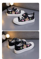 Zapatos De Lona Para Niños Y Niñas Cuatro Estaciones Blancos Suaves Antideslizantes Casuales Tallas 3-15 Años Cierre Con Hebilla - details 11