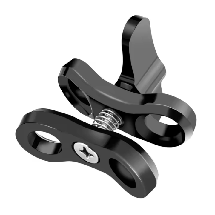 PULUZ Soporte De Cámara Para Natación Con Abrazadera De Bola Y Agujero Cerrado Aluminio CNC Accesorio Para Fotografía Subacuática Compatible Con Varias Marcas De Cámara De Acción - 1