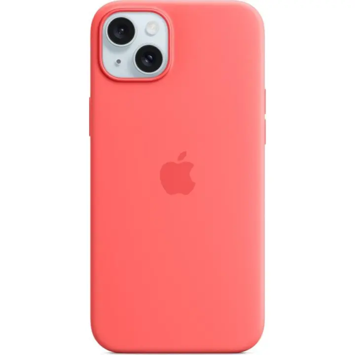 Funda original Apple silicona con MagSafe para Apple iPhone 15 Plus rosa guayaba - 1