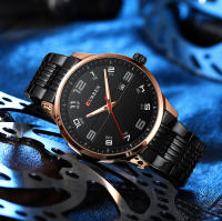 Reloj De Pulsera De Lujo Para Hombres CURREN De Acero Inoxidable Con Movimiento De Cuarzo Manos Luminosas Fecha Automática Estilo Casual - details 11