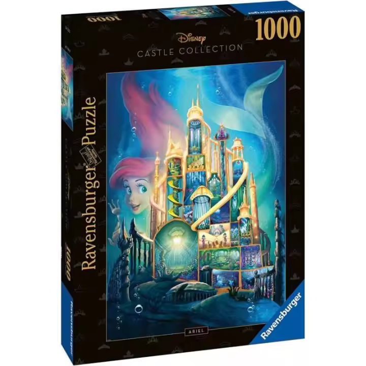 Rompecabezas Ravensburger Ariel - Disney Castles 1000 Pzs. - 1