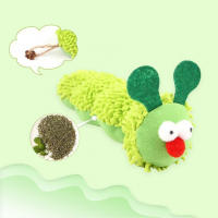 Juguete De Gato De Peluche Interactivo Para Aliviar La Aburrición Resistente Al Mordisco Y Al Rasguño Juguete Animal Verde Para Mascotas - details 2