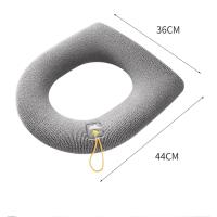 Cubierta De Inodoro Gruesa Y Cálida Funda De Almohadilla Lavable Para Inodoro Funda De Asiento De Baño Accesorios De Baño Ecológicos Hechos De Algodón De Larga Estancia - details 10