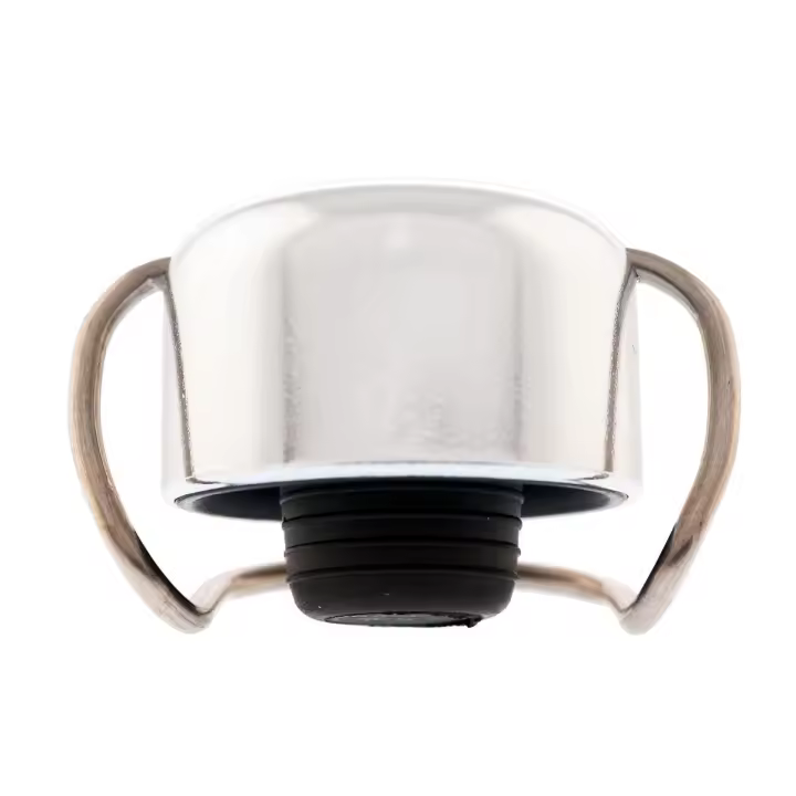 KOALA BODEGA Set 2 Tapones Cava Metal Y Silicona 5x3,4x3CM Plata Brillo Tapa cierre presion Transportable - 1