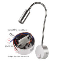 Lámpara De Pared 3W Ajustable En Color Negro Plata Y Blanco Para Lectura Y Trabajo Iluminación No Dimmable Fuente De Alimentación AC 220V 90-260V - details 17