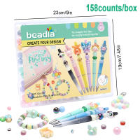 Set DIY De Bolígrafos Beadable Y Pulseras De Amistad Multicolor Plásticos Kit De Manualidades Para Crear Joyería - details 3