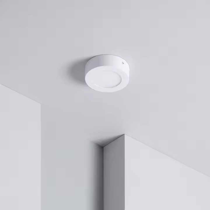 Ledkia Plafón LED 6W Circular SwitchCCT Seleccionable Ø120 mm Regulación Compatible con Mando RF V2 Seleccionable (Cálido-Neutro-Frío) - 1