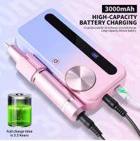 Set Profesional De Taladro Eléctrico Para Uñas 35000RPM Recargable Accesorios De Archivo De Uñas Bajo Ruido Herramientas De Arte De Uñas Con Pulidora De Gel - details 4