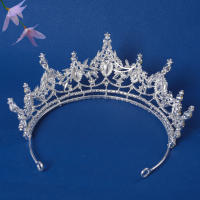 Crowns De Boda En Color Plata Moda Diadema De Princesa Con Cristales Para Mujer Accesorios De Cabello Para Novia - details 2