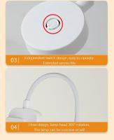 Lámpara De Libro Plegable Mini Con Clip Luz Nocturna LED Recargable USB 3 Modos Protección Ocular Dimmer Continuo Flexible Para Lectura En La Habitación - details 11