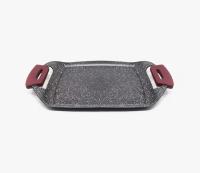 Bloom Store - Lifestyle Plancha Lisa Aluminio Forjado Sartén Para Barbacoa Multifunción Con Mangos De Silicona Extraibles Antiadherente Resistente Para Horno Inducción y Todo Tipo De Fuegos - details 0