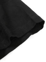 Camiseta de manga corta de lino de verano para hombre, talla grande, sudadera holgada, cárdigan con botones de color liso, camisa de algodón y lino para hombre - details 5
