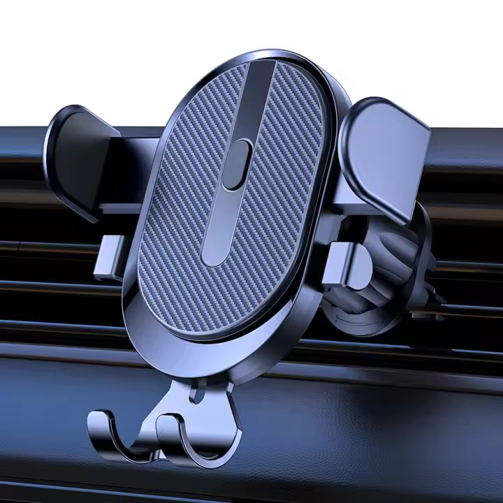 Soporte De Teléfono Móvil Para Coche Con Gancho De Ventilación Montaje En Ventilador Soporte GPS Universal Para iPhone Samsung Huawei - 1