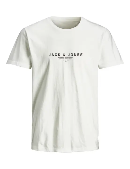 Camiseta Jack&Jones Harris blanco manga corta para hombre - 1