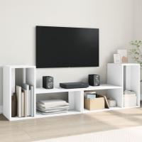 vidaXL Muebles de TV 2 uds madera ingeniería 75x30x50 cm en color Gris sonoma/Negro/Gris hormigón y más | almacenamiento funcional diseño moderno para baño dormitorio sala - details 5