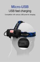 Linterna Frontal LED De Alta Potencia Recargable USB Con Telescópico Fuerte Luz Longitudinal Impermeable Para Camping Pesca Al Aire Libre - details 24