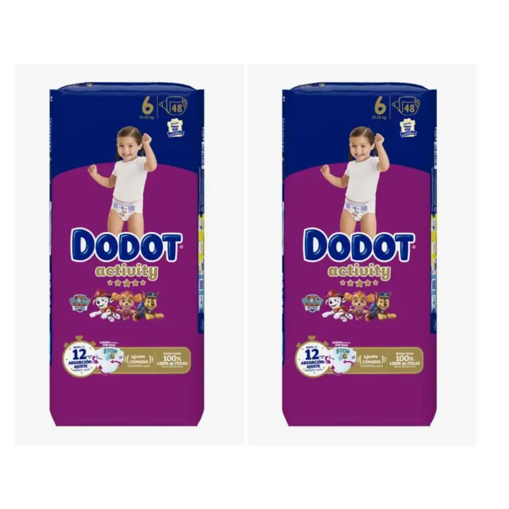 Dodot Activity  Con Barrera STOP Fugas ,Talla 6 (13-18kg) ,pack 2 x 48 pañales - 1