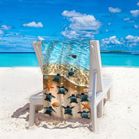 Toalla de playa absorbente de microfibra con estampado digital 3D de tortuga, gran oferta - details 7