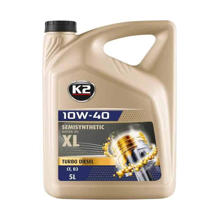 Aceite de Motor K2 Texar 10W40 XL-TD (5L) - O2055E - Lubricante de Motor Semisintético de Alta Calidad - 1
