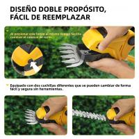 Podadora De Bricolaje 2-en-1 Cortacésped Eléctrico Sin Cable Con Kit De Trimmer De Barril Para Jardín Compatible Con Batería Dewalt 20V (No Incluida) - details 1