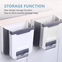 Cubos de Basura para la Cocina - Cubos de Basura Plegable 9L Multifuncional Bote de Basura Colgante Extraible para la Cocina,Utilizado en Cocina, Baño, Dormitorio, Automóvil (Con Gancho Invisible) - details 2