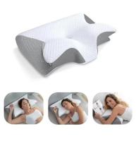 Memory Foam Cervical Pillow, 2 in 1 Ergonomic Contour Orthopedic Pillow, Neck Pain Relief, Contour Support Pillow, Neck Pillow, 1 Pack - details 0