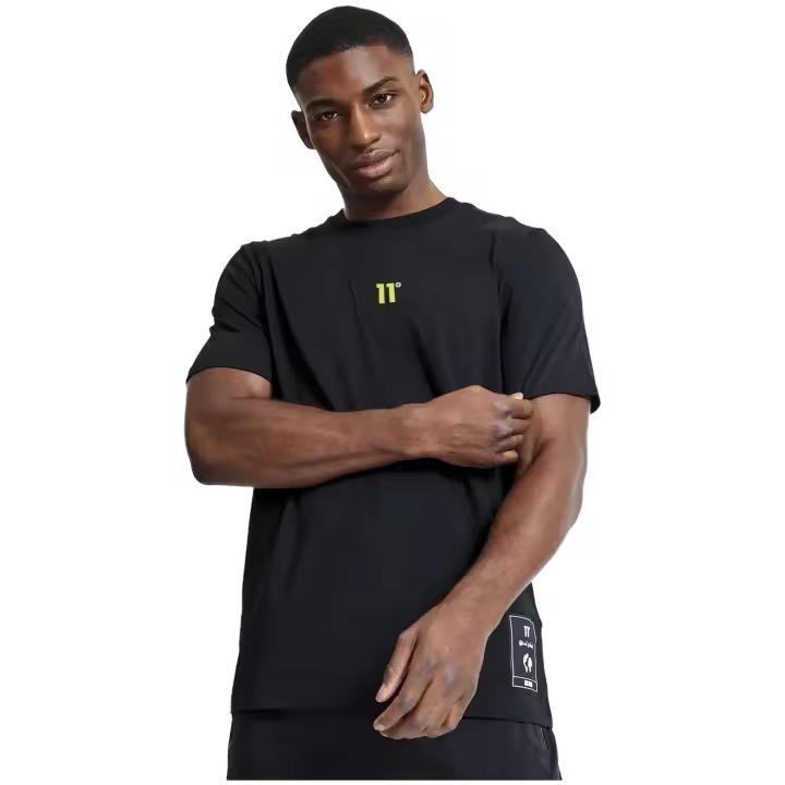 Camiseta de Manga Corta 11 Degrees Worldwide Graphic - para hombre en color negro - 1