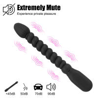 Vibrador Anal Doble Motor Con 10 Velocidades Juguetes Sexuales Para Hombres Y Mujeres Plugs De Anal Estimulador Prostate Massajeador De Silicona 20x2x2cm - details 2