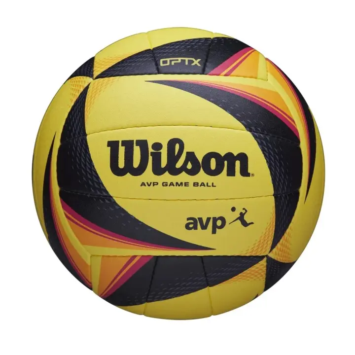 Wilson OPTX AVP Game Ball - Balón Oficial de Competición para Voleibol, Vóley Playa y Waterpolo, Alta Calidad y Rendimiento, Diseño Exclusivo para Mayor Visibilidad y Control, Aprobado para Torneos Profesionales y Juegos de Alto Nivel - 1