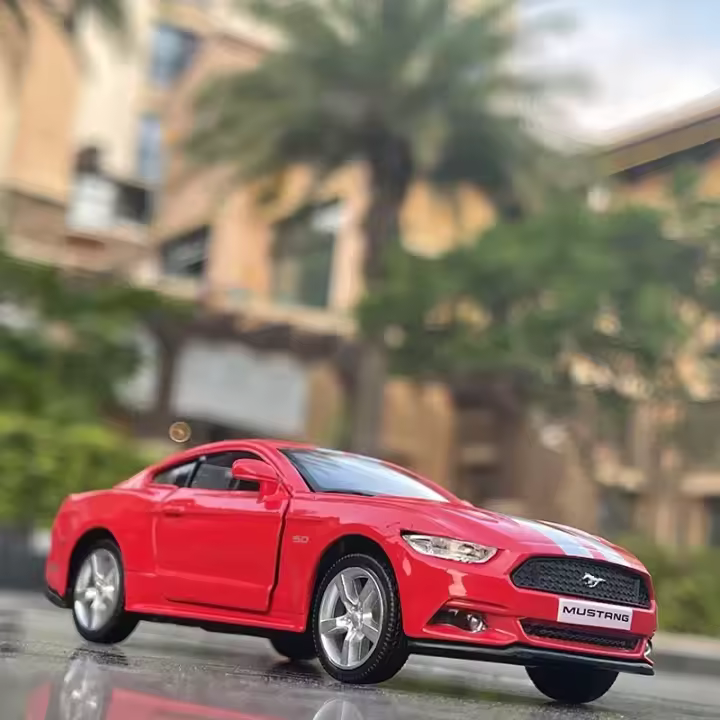 Ford Mustang GT 2015 De 5 Pulgadas Coche De Simulación De Alta Calidad RMZ City Colección De Modelos De Aleación 1:36 Sin Batería - 1