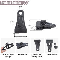 Clips De Tarp Para Cubierta De Piscina Y Tienda De Campaña Gruesos Y Con Agarre Fuerte Para Awnings Canopias Y Camping Al Aire Libre - details 3