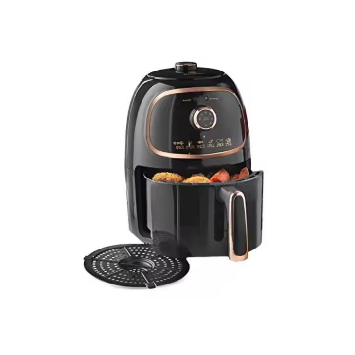 MisterChef. Freidora de aire caliente , Tecnología de cocción VORTX, Temporizador de 30 minutos, Temperatura ajustable, 1000 W, 2 L, Negro - 1
