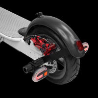 Luz Trasera De Scooter Eléctrico LED Recargable USB Con Control Remoto Para Xiaomi M365 1S pro Mi3 Luz De Advertencia Wireless - details 8