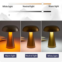 Lámpara De Mesa LED Con Sensor Táctil Luz Nocturna Recargable Sin Cable Para Lectura En Restaurantes Hoteles Bares Decoración De Dormitorios - details 4