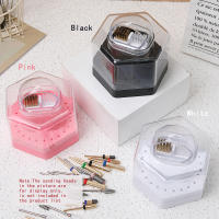 Caja De Almacenamiento Para Brocas De Uñas Con Cepillo De Limpieza Y Soporte Para Cabezas De Molienda Para Salón De Manicura Accesorio De Arte De Uñas - details 4