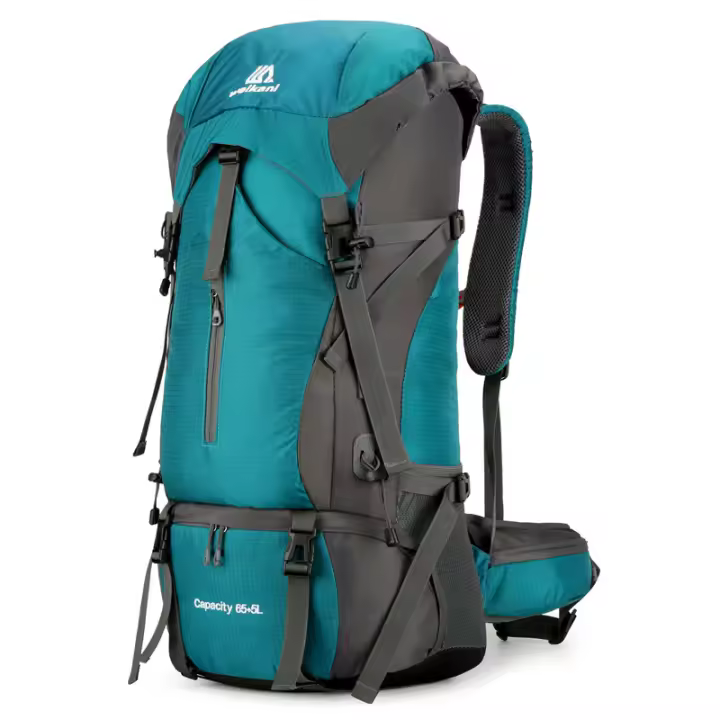 Mochila De Camping 70L De Nylon Para Hombres Y Mujeres Bolsa De Viaje Con Cubierta De Lluvia Para Senderismo Y Escalada Exterior - 1