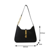 Bolso De Hombro De Lujo Pequeño Para Mujer En Cuero PU Versátil Con Cierre De Cremallera Bolsa Abrazadera Moda Sensación Avanzada - details 26