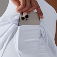 Shorts Deportivos De Mujer Para Gimnasio Y Tenis Con Bolsillos Pantalones Elásticos De Yoga Y Golf Entrenamiento Correr - details 6