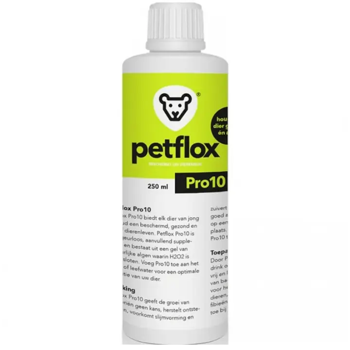 Petflox Pro10 250 ml(Purifiza e higieniza el agua de Perros, aves, reptiles y peces) - 1