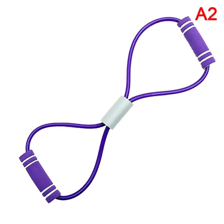 Resistance Exercise Bands Gym Fitness Equipment Pull Rope 8 Word Chest Expander - 1