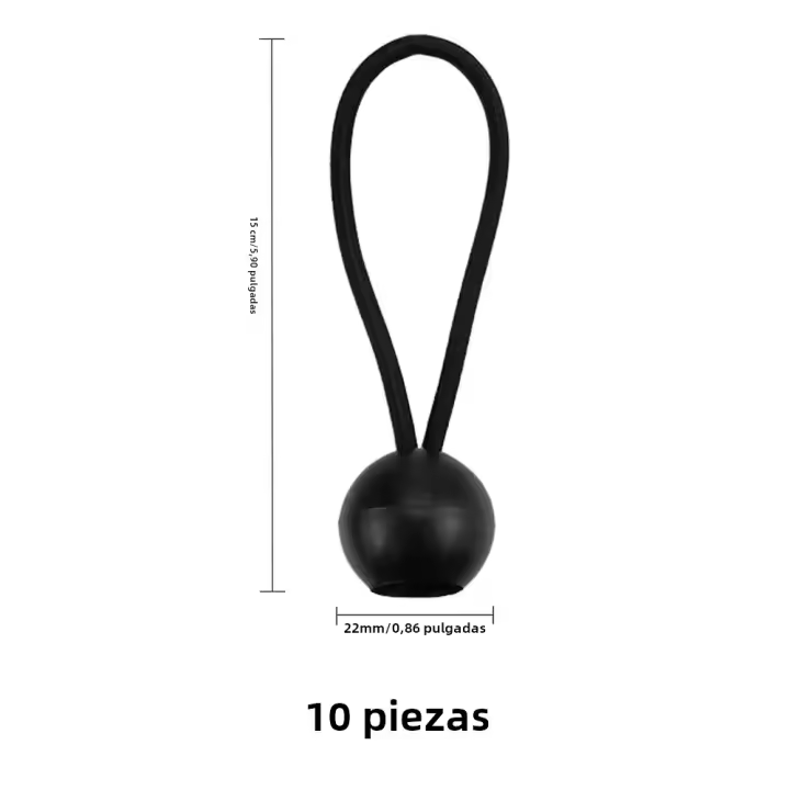10PC Correa Elástica Para Tarpón Y Canopy Accesorios De Camping Fácil De Transportar Herramienta Small Bungee Cords Para Tienda - 1