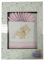 Minicuna🍼✨ Juegos de Sábanas 100% Algodón para Minucuna-Modelo Mapachito- Fondo Blanco– Suavidad y Confort para tu Bebé  Mommata✨🛏️ - details 2