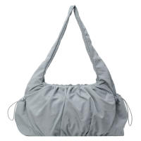 Bolso De Hombro Para Mujer Con Capacidad Grande Bolsa De Brazo Con Manija Superior Padded Underarm Bag Estilo Nublado Pleated Solid Color Con Multi-bolsillos Para Fiesta Vacaciones - details 7