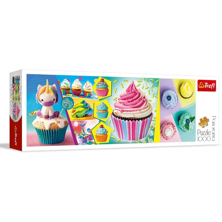 Puzzle Panorama Diseño de Cupcakes 1000 Piezas - 1