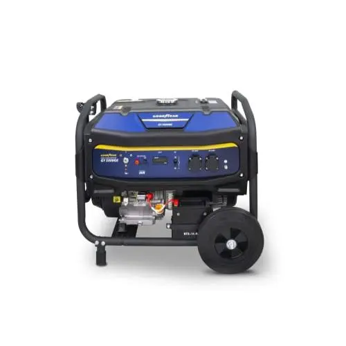 Generador Eléctrico de Gasolina de 5.000W de Potencia Nominal. Tensión de 230V. Toma Doble Enchufe. Arranque Eléctrico-Manual. AVR. Depósito de 30L. - 1