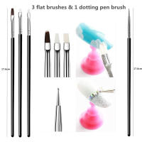 Kit De Pinceles Para Arte De Uñas LINMANDA 20 Piezas Con 15 Pinceles Y 5 Bolígrafos De Punta Fina Para Gel UV Y Manicura - details 6