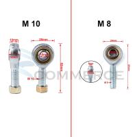 Par De Juntas De Rodamiento De Barras De Enlace De Volante 8mm/10mm Hombre SA T/K POSA Derecho E Izquierdo Hilo Métrico - details 0