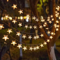 Luces De Cadena Solar Estelares Para Decoración De Jardín Y Exterior 100/50/20 LEDs Luces De Navidad Para Bodas Y Fiestas - details 1