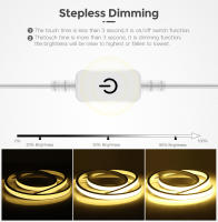 Tira De LED COB Con Sensor Táctil USB Luz Neón Impermeable 320 LEDs/M Para Decoración De Jardín Armario Cocina Sala De Estar - details 2